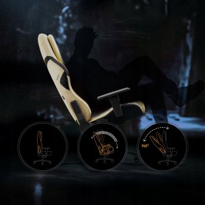 Fotel Diablo Chairs X.One Prime Broken Gold Normal Size 7