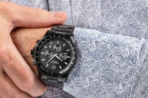 Zegarek Męski Giewont Chronograph Sapphire Czarny GW3520-B1 3