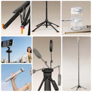 Selfie stick Ulanzi Kijek Selfie Stick Statyw 1,5m Na Magnes Magsafe Telefon Smartfon + Pilot / Mt85 / Biały 4