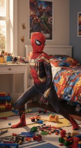 Oryginalny strój SPIDERMAN No Way Home Kostium + maska 4-12 lat roz. 104-152 M 3