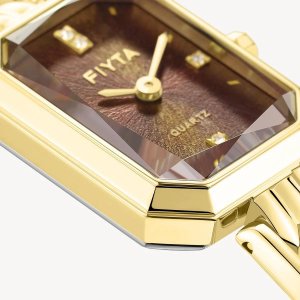 Zegarek Lovrin Zegarek damski Fiyta L865039.GKG CYRKONIE złoty 7