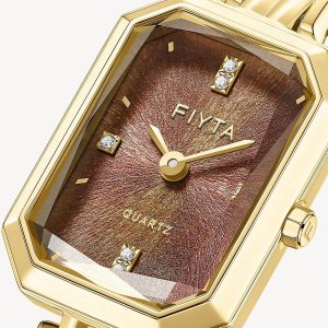 Zegarek Lovrin Zegarek damski Fiyta L865039.GKG CYRKONIE złoty 9