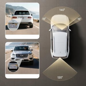 Wideorejestrator Baseus Baseus VD1 Pro Kamera samochodowa 1080P Solar Wi-Fi GPS noktowizja Starvis 6
