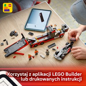 LEGO City Ciężarówka F1® z bolidem Audi F1® (60493) 7