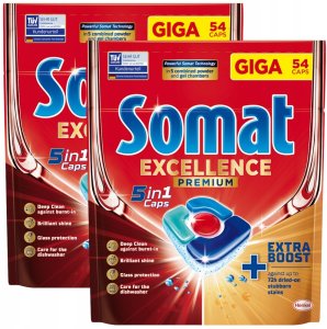 Somat DISHWASHER CAPS SOMAT PREMIUM 5IN1 54PCS 2