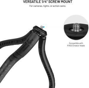 Selfie stick Fixed Elastyczny statyw Creator z magnetycznym uchwytem na telefon 1/4" MagSafe czarny 3