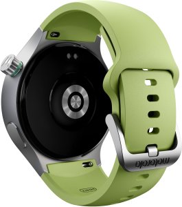 Smartwatch Motorola Motorola moto watch, 512 MB, Silver_Stainless Steel+Herbal Garden_Silicone (Silver) 4