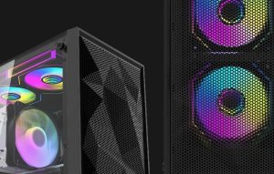 Obudowa Darkflash M305 Mesh bez wentylatorów czarna 8