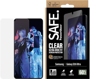 PanzerGlass Szkło ochronne SAFE. by PanzerGlass Screen Protector Samsung Galaxy S26 Ultra | U-Wide Fit w. EasyAligner 2