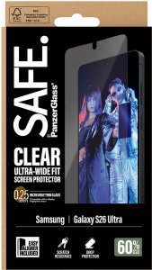 PanzerGlass Szkło ochronne SAFE. by PanzerGlass Screen Protector Samsung Galaxy S26 Ultra | U-Wide Fit w. EasyAligner 3