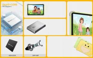 Tablet Kodak Tablet Dla Dzieci Kt102 10.1" Android 15 4/64gb 6000mah 2x Aparat / Kt102 Żółty 9