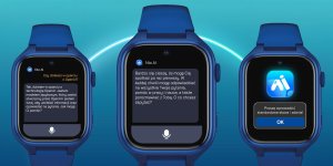 Smartwatch Active Band STELIO Smartwatch dla dzieci Junior Pro AI 4G ST-SWJ102-NB granatowy SIM, GPS, openAI, Android 4