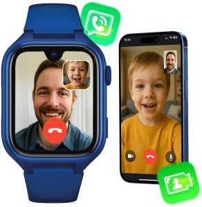 Smartwatch Active Band STELIO Smartwatch dla dzieci Junior Pro AI 4G ST-SWJ102-NB granatowy SIM, GPS, openAI, Android 6