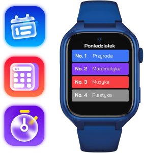 Smartwatch Active Band STELIO Smartwatch dla dzieci Junior Pro AI 4G ST-SWJ102-NB granatowy SIM, GPS, openAI, Android 10