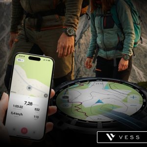 Smartwatch VESS SMARTWATCH MĘSKI ZEGAREK GPS WODOODPORNY ROZMOWY MENU PL 860MAH BLUETOOTH 2