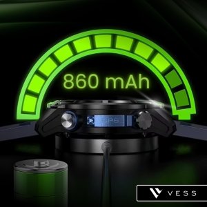 Smartwatch VESS SMARTWATCH MĘSKI ZEGAREK GPS WODOODPORNY ROZMOWY MENU PL 860MAH BLUETOOTH 6