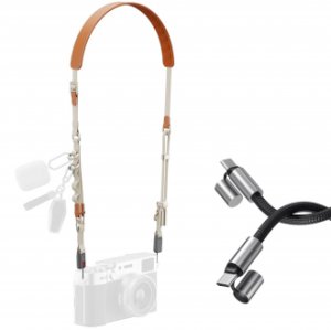 Micnova Pasek do aparatu Ulanzi YF01 Y-Flex - pomarańczowy 14
