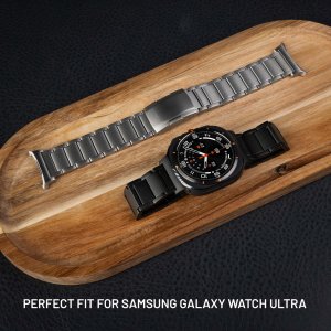 Fixed Pasek tytanowy do smartwatcha Samsung Galaxy Watch Ultra, naturalny tytan 2