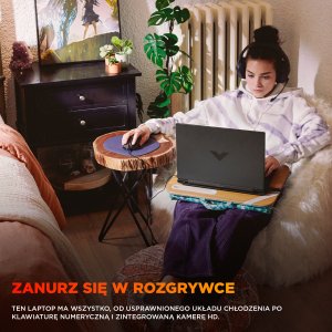 Laptop HP Laptop gamingowy HP Victus 15-fb3017nw / C1LW9EA / AMD Ryzen 7 / 16GB / SSD 1TB / RTX 5050 / FHD / Win 11 8