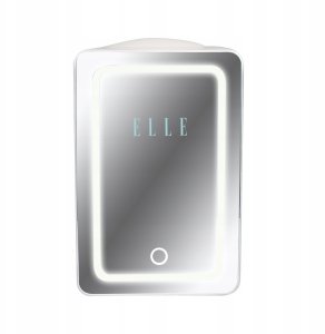 Elle Mini lodówka z lusterkiem do makijażu LED ELLE 6L biała 7