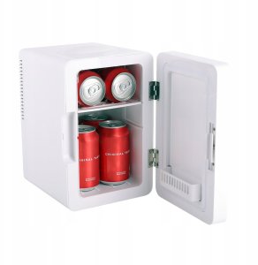 Elle Mini lodówka z lusterkiem do makijażu LED ELLE 6L biała 10