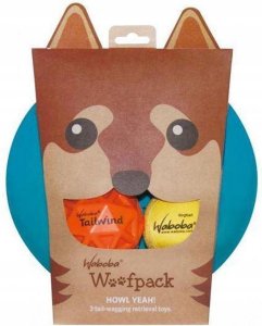 Waboba Zestaw dla psa Waboba Woofpack 2x piłeczka 1x frisbee 2