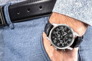 Zegarek Giewont Zegarek Męski Giewont Chronograph Sapphire Srebrno Czarny GW6260-A2 3