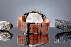 Zegarek Giewont Zegarek Męski Giewont Chronograph Sapphire Czarno Brązowy GW8810-A3 7