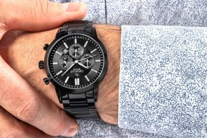 Zegarek Giewont Zegarek Męski Giewont Chronograph Sapphire Czarny GW8510-B2 5