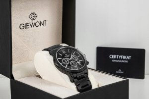 Zegarek Giewont Zegarek Męski Giewont Chronograph Sapphire Czarny GW8510-B2 8