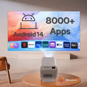 Projektor Magcubic RZUTNIK PROJEKTOR LED PRZENOŚNY 1000 ANSI 8K FULL HD 130" ANDROID 14 WIFI REAGLE 8