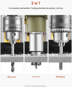 Wiertarka Nutool Wiertarka magnetyczna 1200W regulacja obrotów do metalu 4