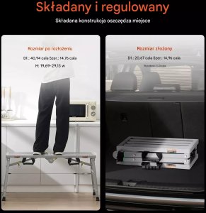 Royal Catering Podest roboczy regulowany składany 180kg malowanie 4