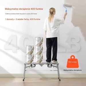 Royal Catering Podest roboczy regulowany składany 180kg malowanie 5
