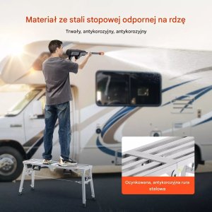 Royal Catering Podest roboczy regulowany składany 180kg malowanie 7