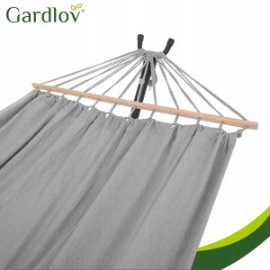 Iso Trade Hamak ogrodowy 200x150cm Gardlov ze stelaem 27293 2