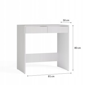 Biurko Topeshop Marinaz 2S Białe 81 cm x 50 cm 6