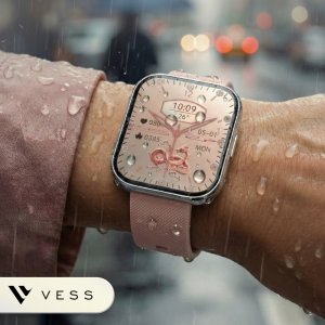 Smartwatch VESS SMARTWATCH ZEGAREK DAMSKI ZAOKRĄGLONY EKRAN 3D MENU PL AMOLED + 4 PASKI 10