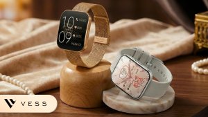 Smartwatch VESS SMARTWATCH ZEGAREK DAMSKI ZAOKRĄGLONY EKRAN 3D MENU PL AMOLED + 4 PASKI 11