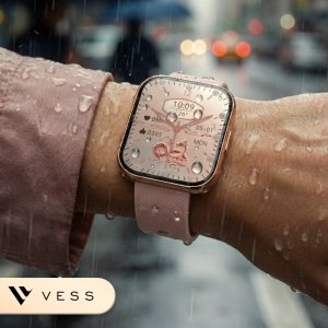Smartwatch VESS SMARTWATCH ZEGAREK DAMSKI ZAOKRĄGLONY EKRAN 3D MENU PL AMOLED + 4 PASKI 4