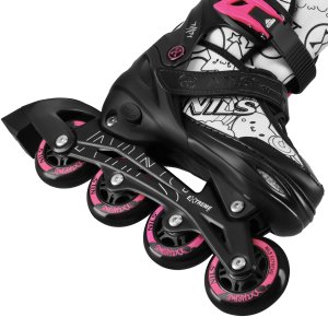 Nils Extreme NH10907 4w1 ŁYŻWOROLKI Z WYM. PŁOZĄ HOKEJOWĄ TINTY RÓŻOWE ROZM. S(31-34) NILS EXTREME 8