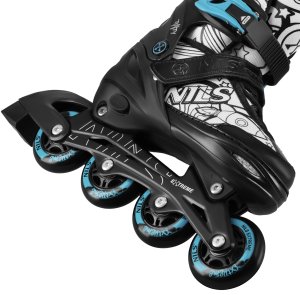 Nils Extreme NH10907 4w1 ŁYŻWOROLKI Z WYM. PŁOZĄ HOKEJOWĄ TINTY ZIELONE ROZM. M(35-38) NILS EXTREME 8