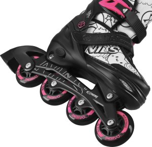 Nils Extreme NH10907 4w1 ŁYŻWOROLKI Z WYM. PŁOZĄ HOKEJOWĄ TINTY RÓŻOWE ROZM. L(39-42) NILS EXTREME 8