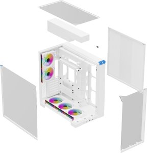 Obudowa Thermalright A70 FAN biała 3