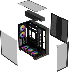 Obudowa Thermalright A70 ARGB FAN czarna 6