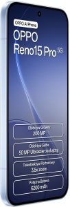 Smartfon Oppo Reno 15 Pro 5G 12/512GB Niebieski  (110010236560) 5