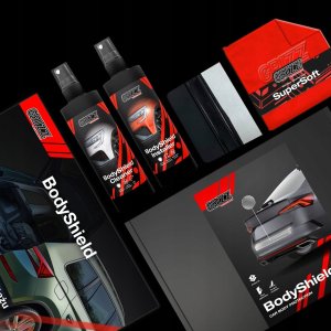 GrizzGlass Folia karbonowa na słupki GrizzGlass BodyShield do Audi A6 C6 Avant Facelifting (2008-2011) [4w1] 4