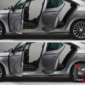 GrizzGlass Folia ochronna na progi GrizzGlass BodyShield do Tesla Model Y (2020-2024) [4w1] 4