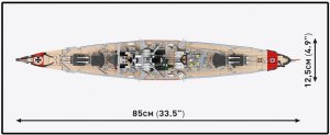 Cobi Battleship Bismarck 3204 klocków 94