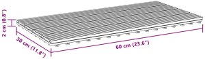 vidaXL vidaXL Płytka Tarasowa 6 pcs Szary 60 x 30 cm 6